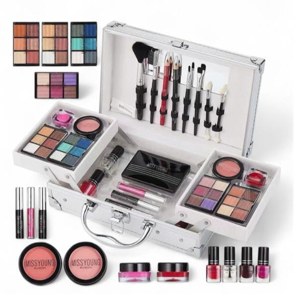 Maletín De Maquillaje Profesional 24 Piezas – Kit Completo Mujer