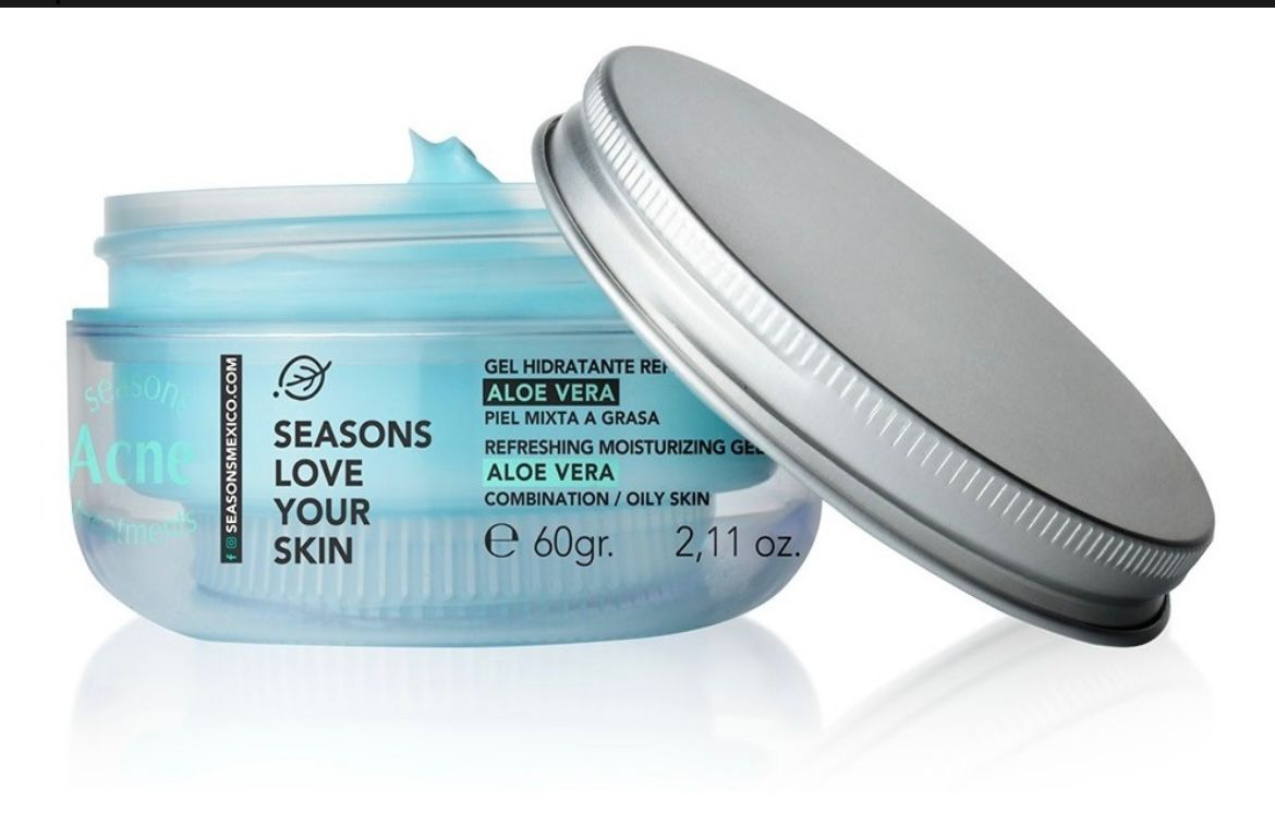 Gel Hidratante Refrescante Aloe Vera 60gr Tipo de piel acné Volumen de la unidad 60 mL.