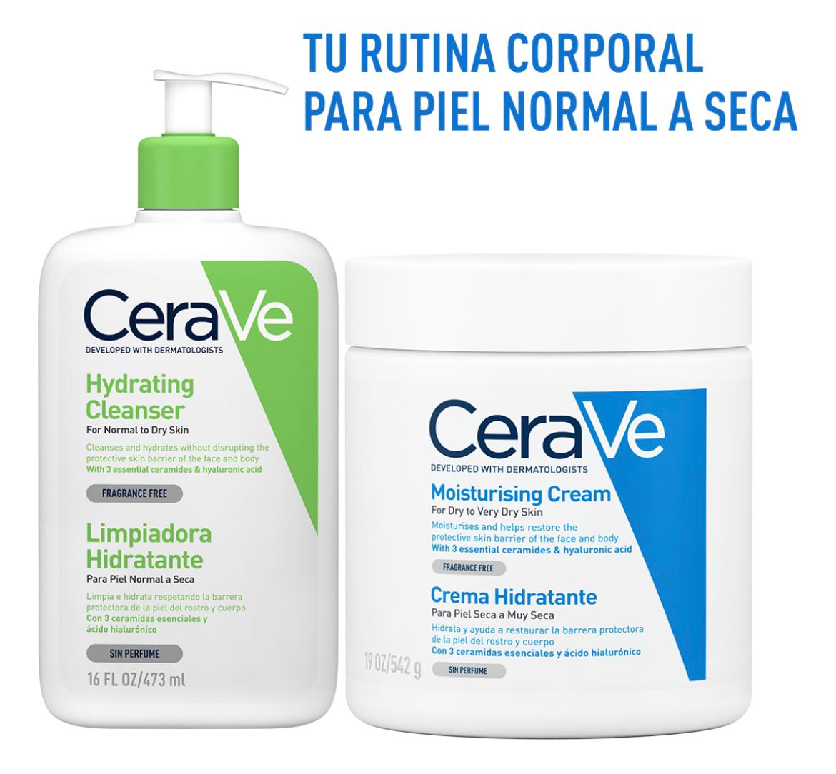 Kit corporal 2 piezas para el cuidado de la piel todo tipo de piel 1015 ml CeraVe.