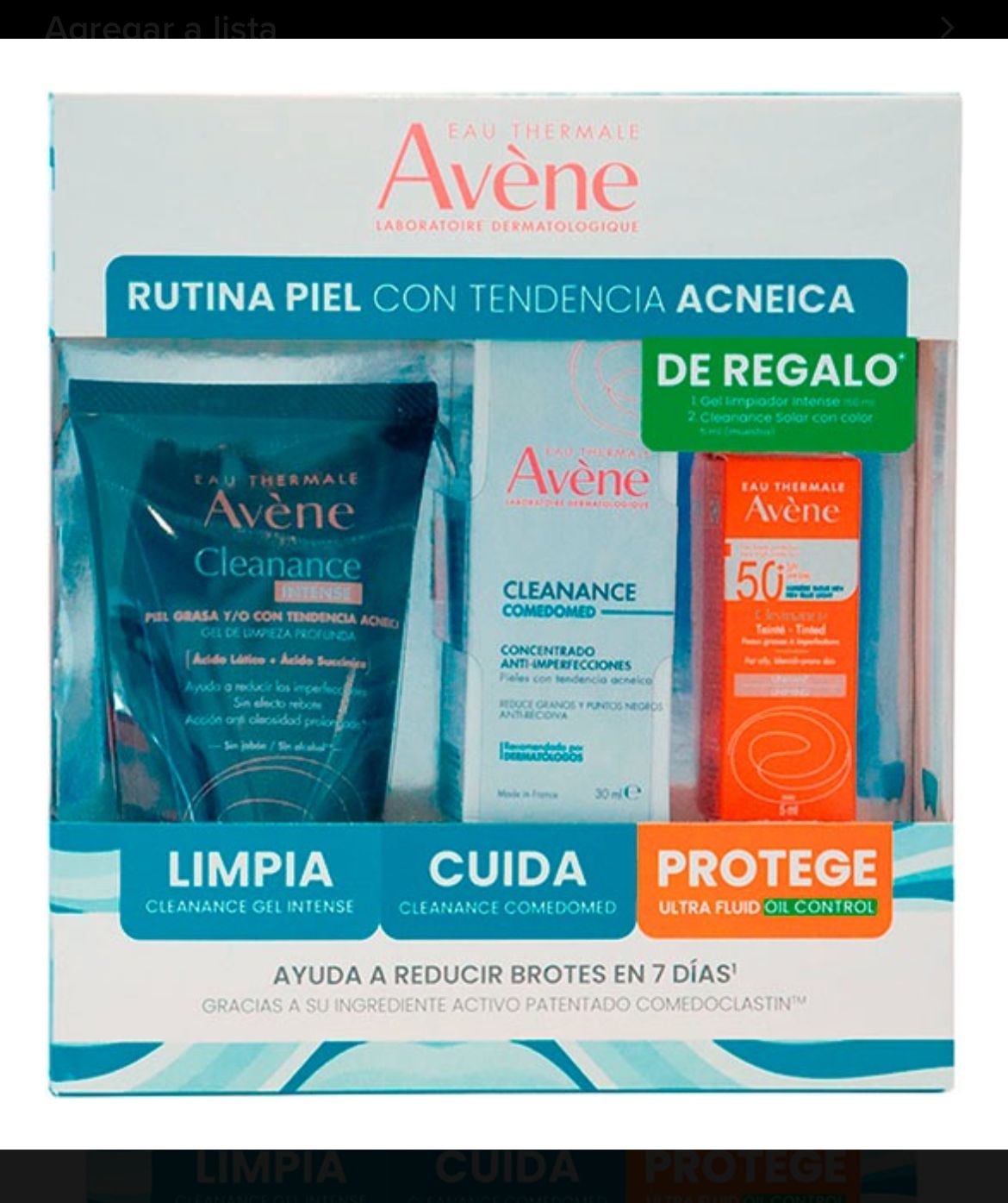 Kit Cleanance Comedomed 30 Ml+ Gel 100 Ml + Solar 5 Ml Tipo De Piel Grasa