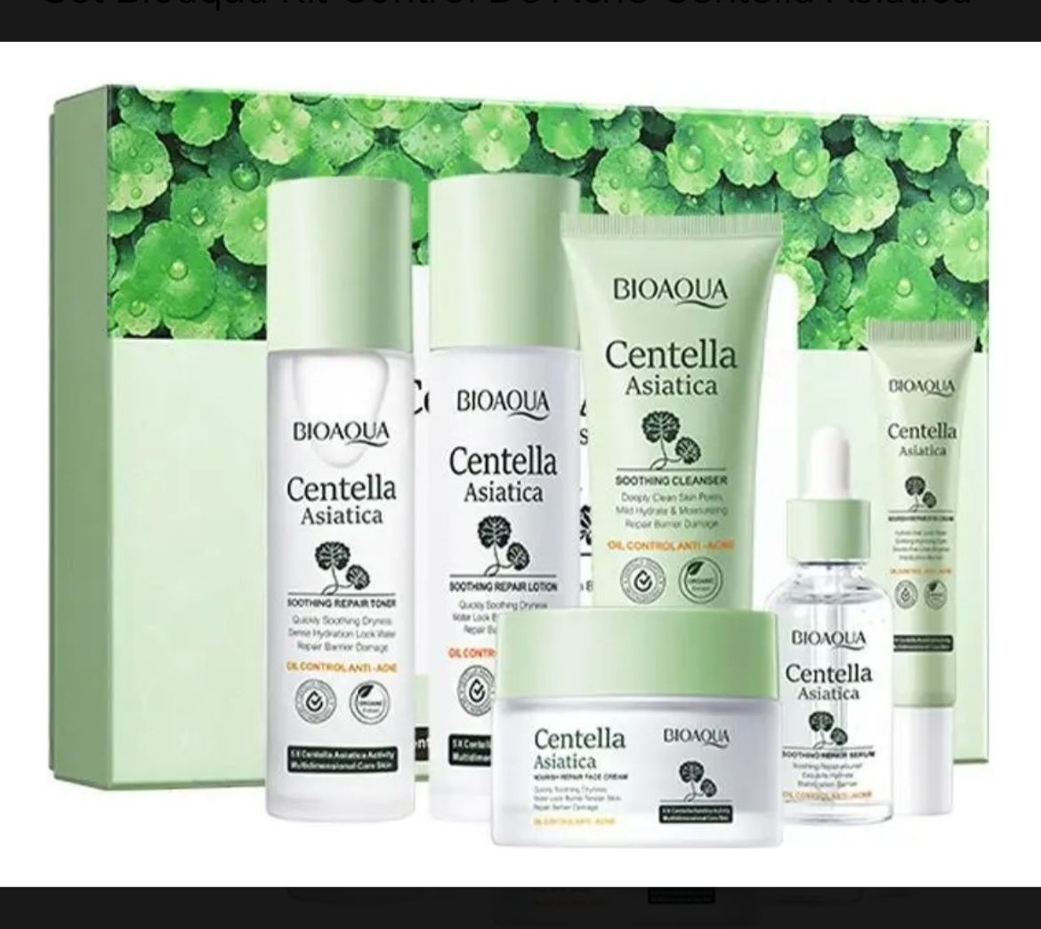 Set Bioaqua Kit Control De Acne Centella Asiatica.