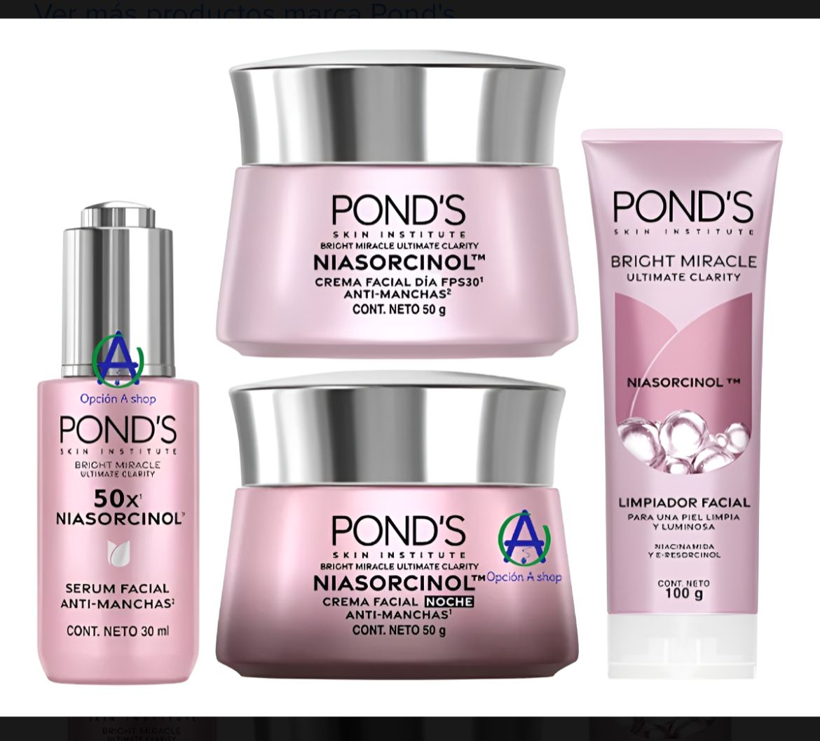 Kit Niasorcinol Limpiador Crema Facial Serum Antimanchas